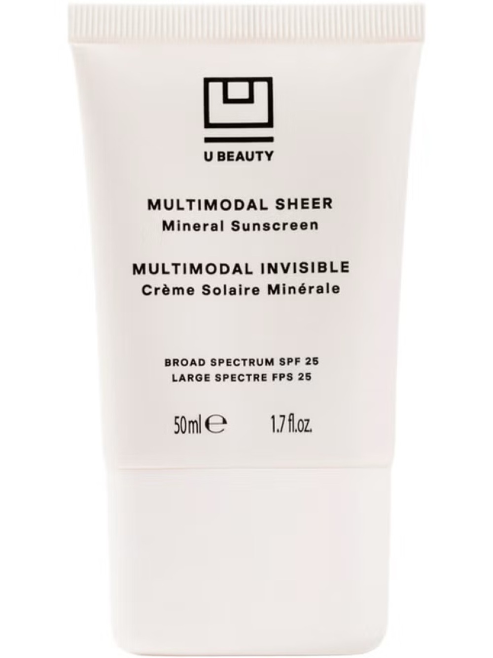 NIB. U Beauty Multimodal Sheer SPF 25. 50 mL